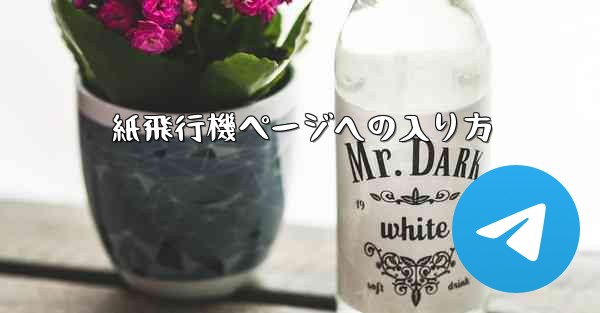 紙飛行機ページへの入り方