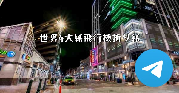 世界4大紙飛行機折り紙