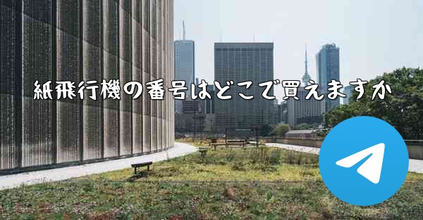 紙飛行機の番号はどこで買えますか