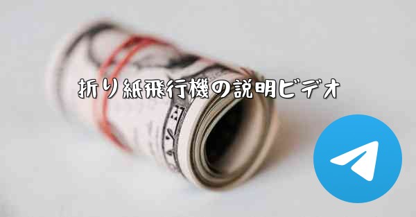 折り紙飛行機の説明ビデオ