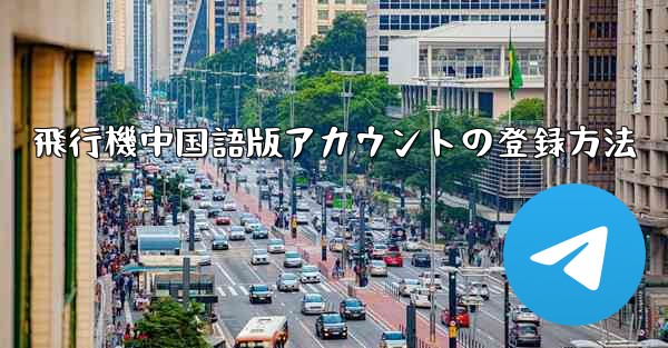 飛行機中国語版アカウントの登録方法