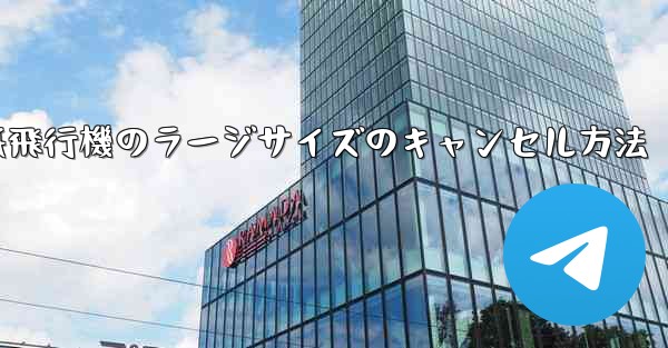 紙飛行機のラージサイズのキャンセル方法