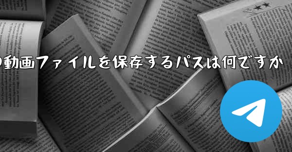 紙飛行機の動画ファイルを保存するパスは何ですか