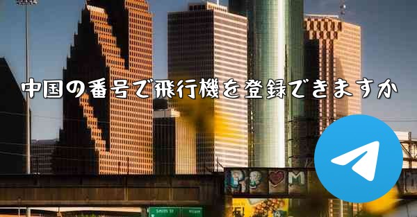 中国の番号で飛行機を登録できますか
