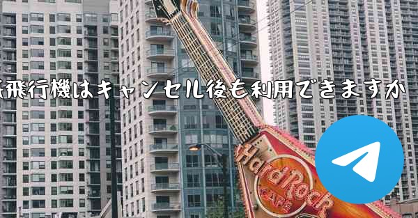 紙飛行機はキャンセル後も利用できますか