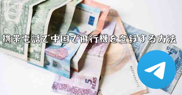 携帯電話で中国で飛行機を登録する方法