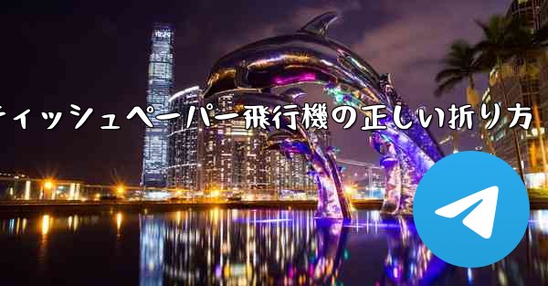 ティッシュペーパー飛行機の正しい折り方