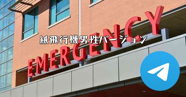 紙飛行機男性バージョン