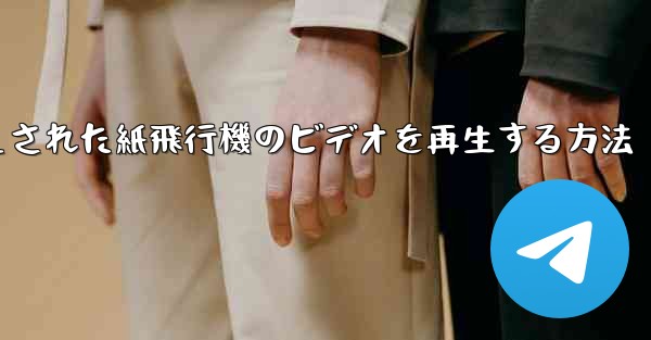 キャッシュされた紙飛行機のビデオを再生する方法