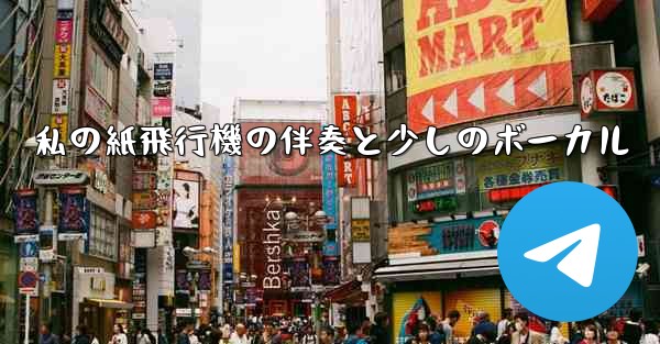 私の紙飛行機の伴奏と少しのボーカル