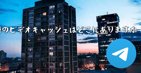 紙飛行機のビデオキャッシュはどこにありますか