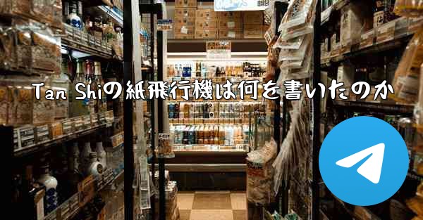 Tan Shiの紙飛行機は何を書いたのか