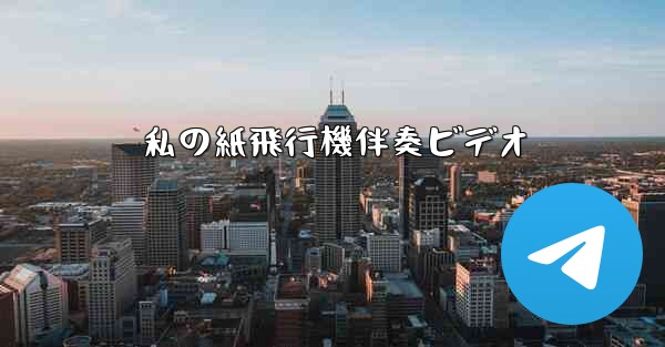 私の紙飛行機伴奏ビデオ