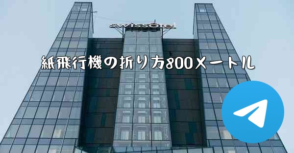 紙飛行機の折り方800メートル