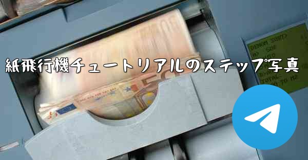 紙飛行機チュートリアルのステップ写真