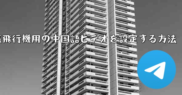 紙飛行機用の中国語ビデオを設定する方法