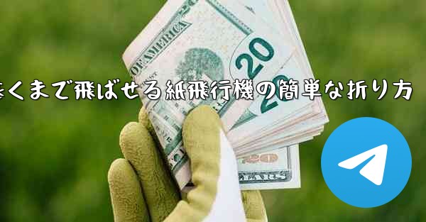 一番遠くまで飛ばせる紙飛行機の簡単な折り方