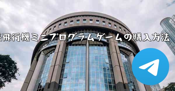 紙飛行機ミニプログラムゲームの購入方法