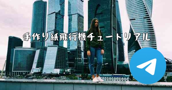 手作り紙飛行機チュートリアル
