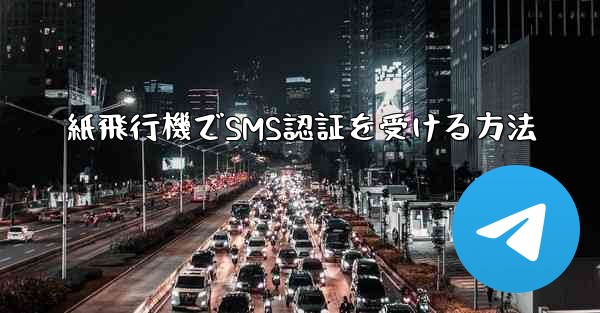 紙飛行機でSMS認証を受ける方法