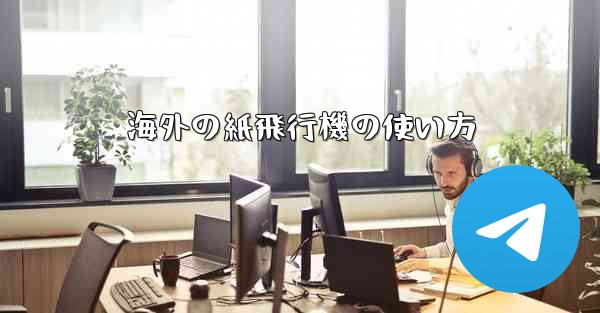 海外の紙飛行機の使い方