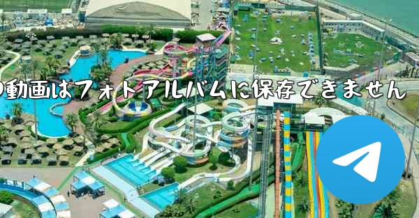 紙飛行機の動画はフォトアルバムに保存できません