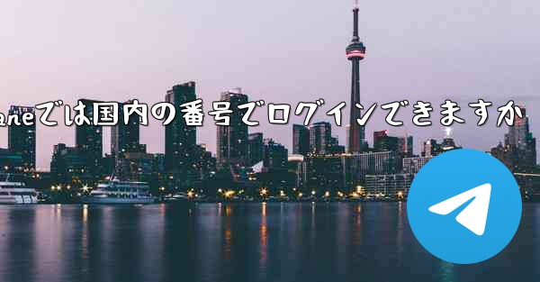 Paper Planeでは国内の番号でログインできますか