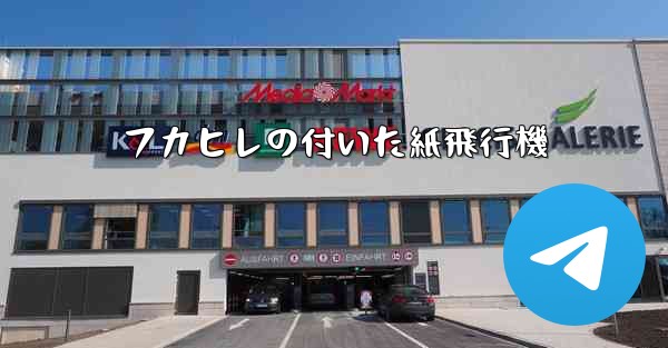 フカヒレの付いた紙飛行機