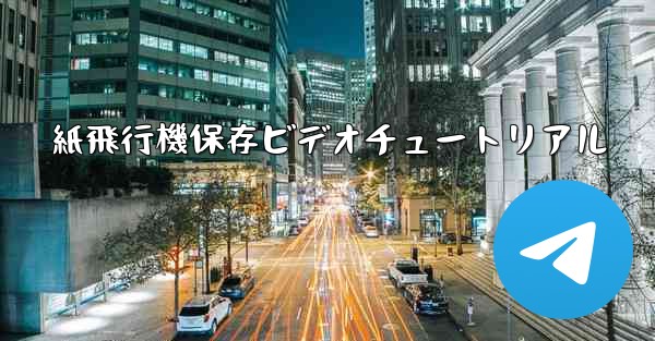 紙飛行機保存ビデオチュートリアル