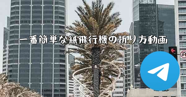 一番簡単な紙飛行機の折り方動画