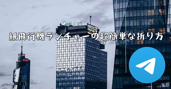 紙飛行機ランチャーの超簡単な折り方