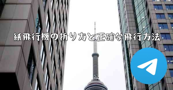 紙飛行機の折り方と正確な飛行方法