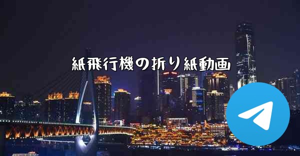 紙飛行機の折り紙動画