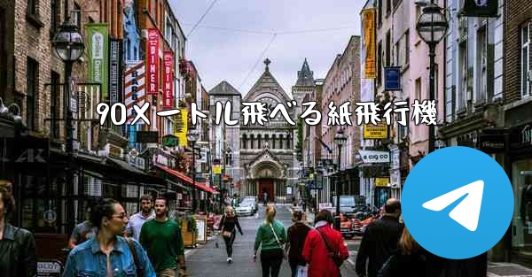 90メートル飛べる紙飛行機