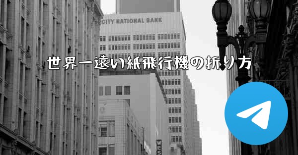 世界一遠い紙飛行機の折り方
