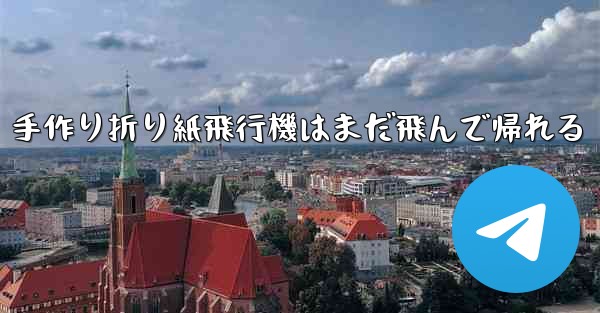 手作り折り紙飛行機はまだ飛んで帰れる