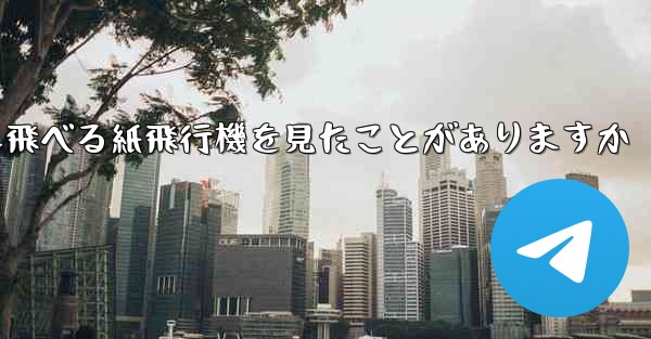 100メートルも飛べる紙飛行機を見たことがありますか