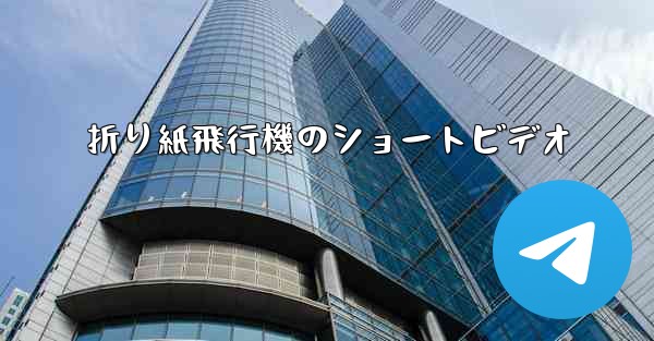 折り紙飛行機のショートビデオ