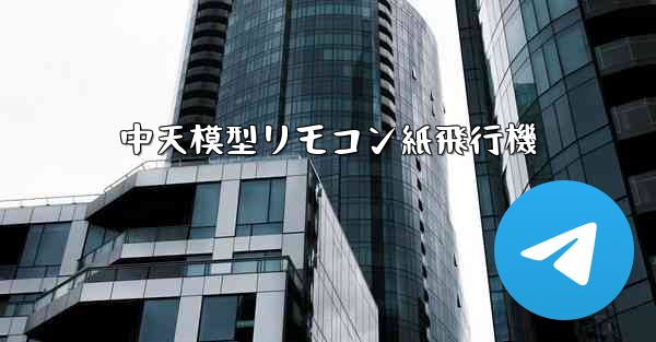 中天模型リモコン紙飛行機