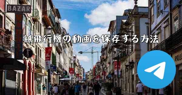 紙飛行機の動画を保存する方法