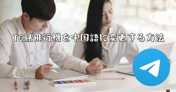 TG紙飛行機を中国語に変更する方法