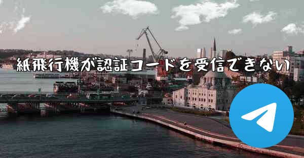 紙飛行機が認証コードを受信できない